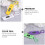 6Pcs Hanging Electronic Keychain Watches for Students Assorted Color 7