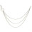 1Pc Silver Trousers Chain for Pants Stylish Gothic Keychain Accessory 7