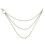 1Pc Silver Trousers Chain for Pants Stylish Gothic Keychain Accessory 9