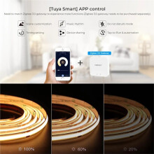 Miboxer 2in1 LED Controller Zigbee 3.0 Tuya Single Color CCT 5050 LED Light Dimmer 2.4G Remote Control for Echo PlusE2ZR