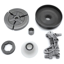 2X Clutch Sprocket Rim Drum for Chinese 4500 5200 5800 45Cc 52Cc 58Cc Oil Pump Worm Gear Bearing Kit Chainsaw