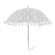 Umbrelă de soare din dantelă albă – Recuzită vintage pentru nunți și fotografii