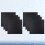 10Pcs Black Cross-Stitch Cloth Durable Soft Aida Fabric for Needlework 6
