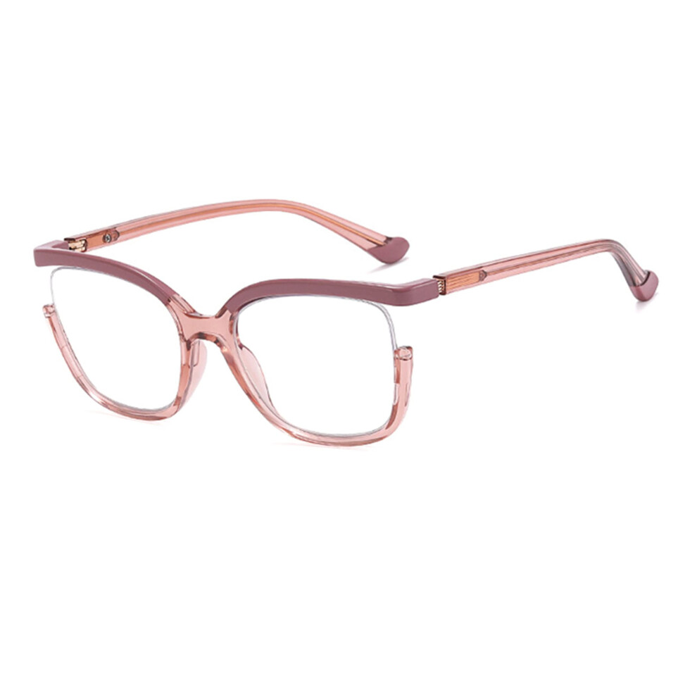 Blue/Light/Pink Blocking Reading Glasses For Women 1.25X Magnification Spring Hinge Comfort