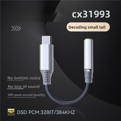 Type-C Digital Decoding Headphone Amplifier CX31993 Chip 3.5mm Adapter Decoding Audio Amplifier for Phone Tablet 1