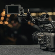 TILTA ES-T20-EB EVF Bracket for FX6 LCD Monitor and Viewfinder Eyepiece Adjustable NATO Rail Mount