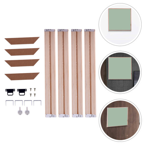 1Set Wooden Photo Frame DIY Art Frame Durable Natural Texture Decor 2