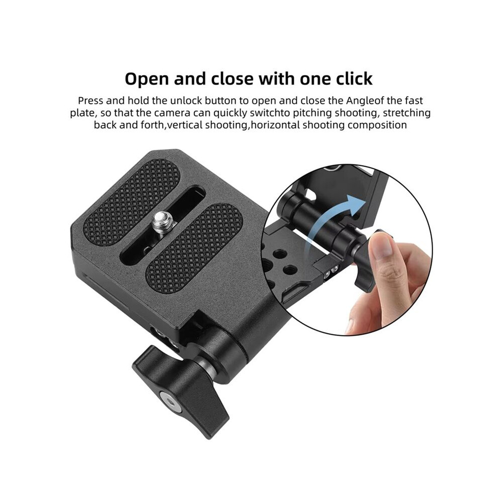 Folding Camera L Bracket Vertical Horizontal Switching Quick Release Plate Monopod Stabilizer Accessories Tripod 4711239440661