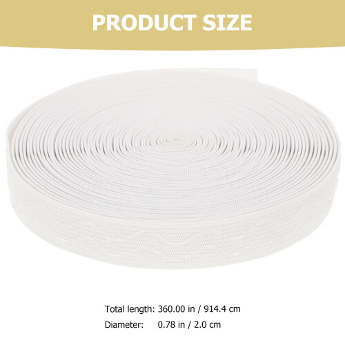 Knit Elastic Bands Elastic Band Sewing White Polyester 1 Set 1