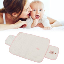 Baby Foldable Waterproof Changing Mat for Travel, Cotton, Newborn Rabbit