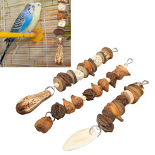 Bird Bite Toy Set with Nutty Vine Ball Cuttlebone & Steel Hooks