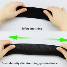 2 Pair Soccer Shin Guard Stay Fixed Bandage Tape Shin Pads Prevent Drop Off Adjustable Elastic Sports Bandage,Black