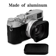Metal Lens Hood Shade Protector for X100V/X100VI/X100F/X100S Replaces Camera Len Hood 49mm UV Filter