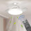 2Pcs Ceiling Fan Remote Replacement 6 Speed and Timer Control Remote Controller for Home Bedroom Living Room 7