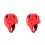2Pcs Red Rugby Headguard with Adjustable Fit and Breathable Protection 2