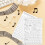 Assortedcolor Durable Paper Harp Chord Chart for Music Theory Learning 4