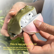 Ugly Frog Handmade Earphone Case for Airpod 4 Cute Funny Protective Cover Gift for Friends