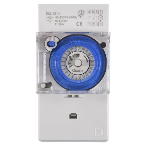3X SUL181H Mechanical Timer 24 Hours   Relay Electrical Programmable Timer 24 Hour Din Rail Timer 2