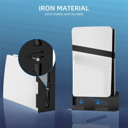 Wall Mount Bracket for PS5 Pro Console Wall Mount Organizer for PS5 Game Console Universal Wall Storage Rack Black 2