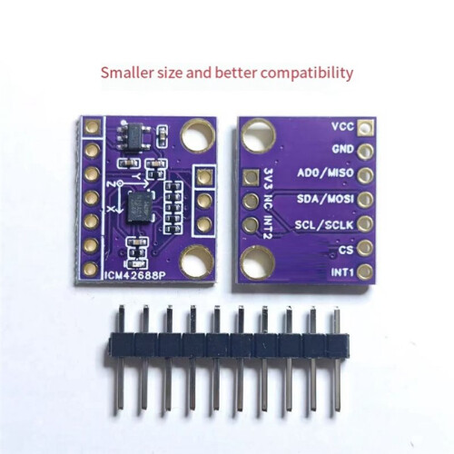 ICM42688 Six-Axis IMU Module 6-Axis Attitude Sensor Module Low Temperature Drift and Offset Supports IIC SPI Driver 1