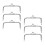 12Pcs Silver Alloy Purse Clasp Frames Decorative Handbag Handles 2