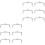12Pcs Silver Alloy Purse Clasp Frames Decorative Handbag Handles 5