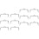 12Pcs Silver Alloy Purse Clasp Frames Decorative Handbag Handles 6