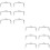 12Pcs Silver Alloy Purse Clasp Frames Decorative Handbag Handles 8
