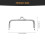 12Pcs Silver Alloy Purse Clasp Frames Decorative Handbag Handles 10