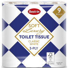 Bestin Luxury Toilet Rolls 9 Rolls (Pack of 5)