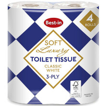 Bestin Luxury Toilet Rolls 4 Rolls (Pack of 10)