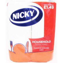 Nicky Household Towel 2 Roll (Pack of 10)