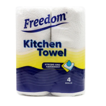 Freedom 4 Pack 2-Ply Kitchen Towel (Pack of 6)
