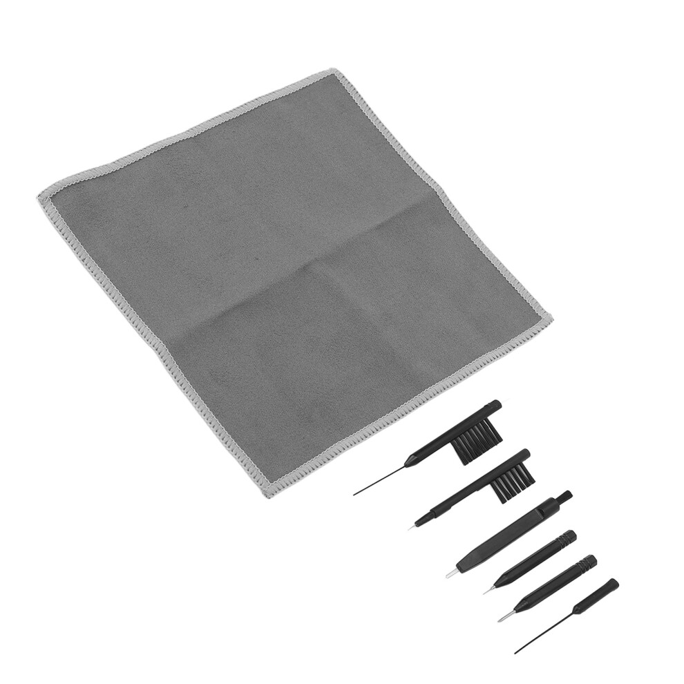 7pcs PU Box Hearing Amplifier Cleaning Tools Kit, Wax Loop & Magnet