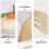 1Set Brass Ruler Set Golden Drawing Triangle Protractor Straightedge 7