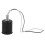 4X E27 Ceramic Screw Base Round LED Light Bulb Lamp Socket Holder Adapter Metal Lamp Holder with Wire Black 2