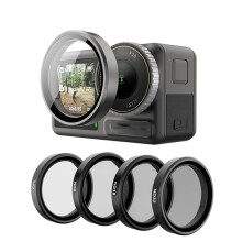 TELESIN CPL ND8 ND16 ND32 Lens Filter Set for OSMO Action 5 Pro, Aluminum Alloy Frame ND CPL Filter Kit Camera Accessories