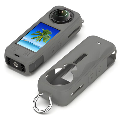 Silicone Protective Case for  X5  Cover for Panoramic Action Cameras,Grey 1