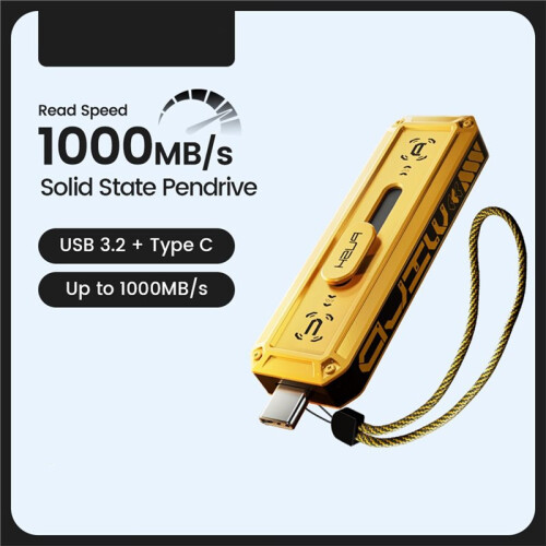 1090MB/S Solid State Pen Drive USB3.2 Gen 2 Type C Flash Drive 256GB Pendrive for PC Smartphone Tablet 2