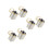 6Pcs Stainless Steel Wall Mount Ashtrays Silver Cigarette Butt Holders 7