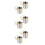 6Pcs Stainless Steel Wall Mount Ashtrays Silver Cigarette Butt Holders 9