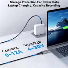 2X KOWSI USB C Testeur de Puissance, Multimètre Numérique avec Grand Écran Couleur, Testeur de Tension et de Courant pour Chargeur et Banque