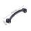 2Pcs Black Brass Door Handle Rust-Resistant Pull Handle for Cabinets 2