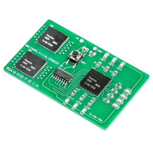 BGA Chip Training Teaching Experiment Soldering Practice Board SMD LED Flowing Light Assembly Kit A 2