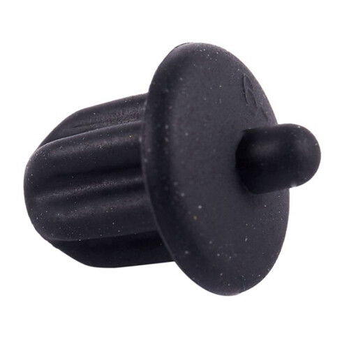 100X Black Rubber 6.35mm Audio Jack PC DVD Microphone Socket Dust Cover 2