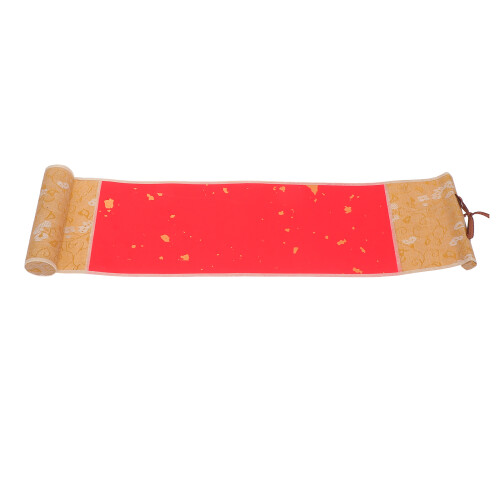 2Pcs Premium Red Blank Scroll Paper for Chinese Calligraphy Use 1