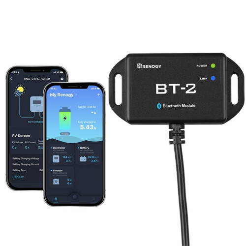 Renogy BT-2  Module RJ45 Communication Port Wirelessly Monitor Real- Insight-Precise Control 1