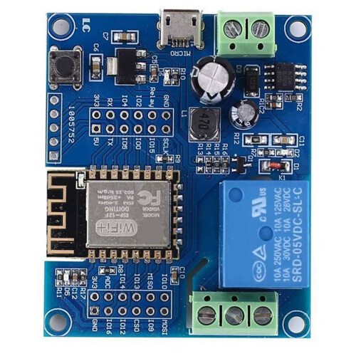 3X WIFI Relay Controller Module,  5V 8V-80V ESP8266 Wireless Controller Module ESP-12F for IOT  Home APP