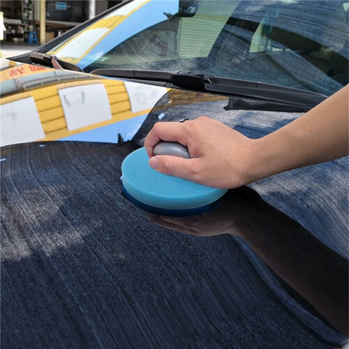 50 Peças de 6 Polegadas (150 Mm) Esponja Plana Luz Amarela Almofada de Polimento Kit de Almofada de Polimento para Carro 1