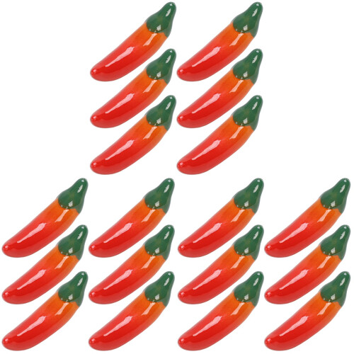 18Pcs Red Pepper Shape Ceramic Chopstick Stand Cutlery Rest Home Use 1
